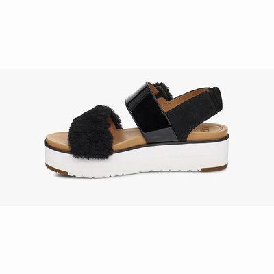 Sandálias UGG Le Fluff Mulher Pretas | PT-BGKJS